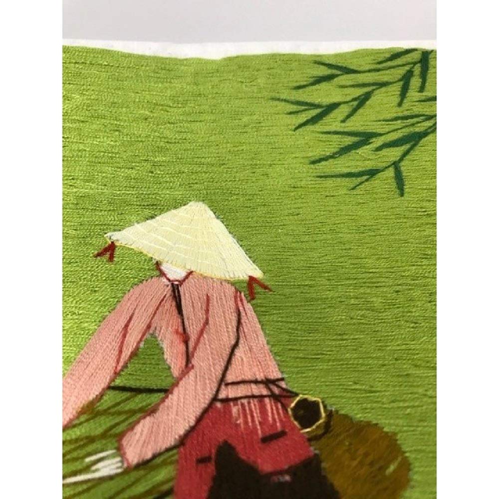 Amazon.co.jp: 【SALE 10%OFF】ベトナム 刺繍絵 全面手刺繍 刺繍画